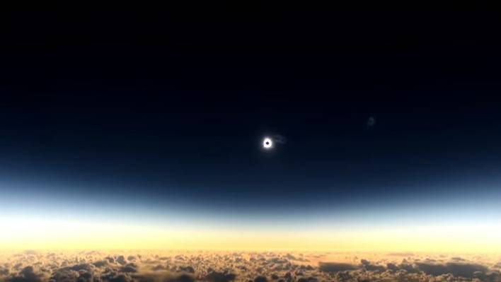 Sublime Solar Eclipse From the Air