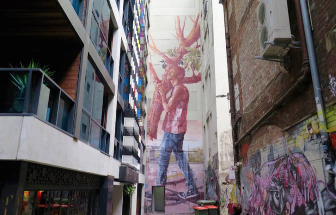 New Stunning Mural in Melbourne by Fintan Magee