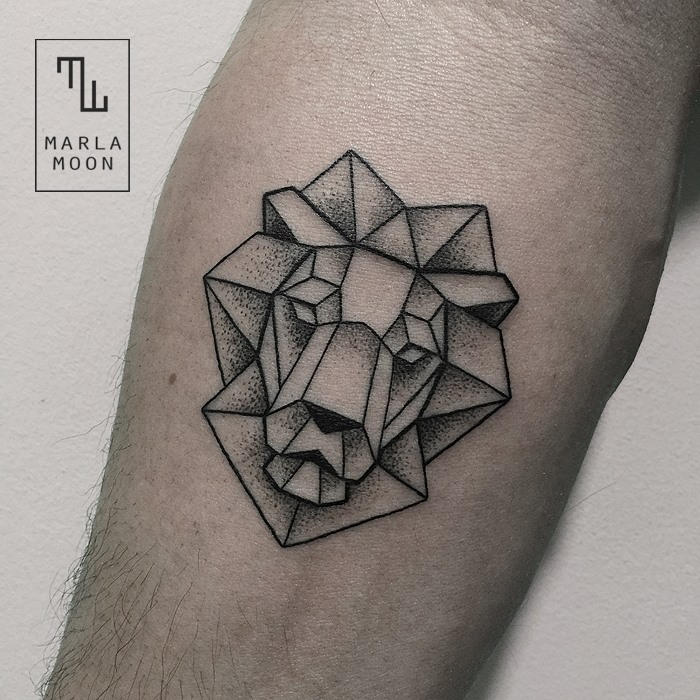 Thrilling Geometric Black and White Tattoos 3