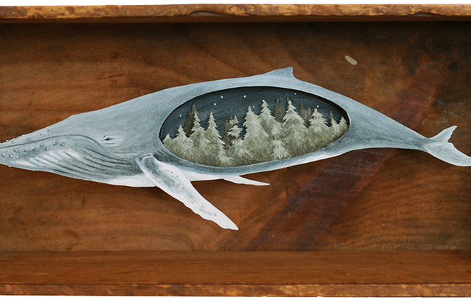 Wonderful Miniature Paper Art in Wooden Boxes