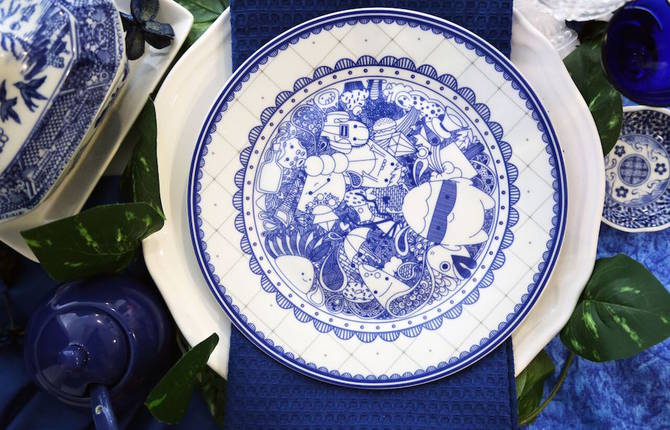 Adorable Hand-Drawn Porcelain Dinnerware