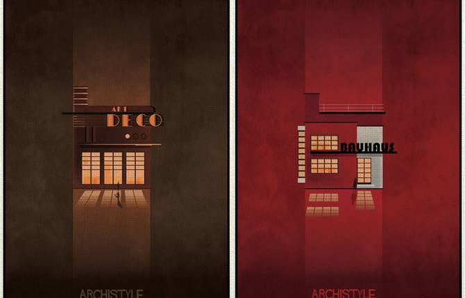Architecture&rsquo;s Movements Illustrated Through Posters