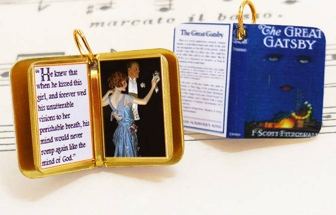 Miniature Classic Books Charms