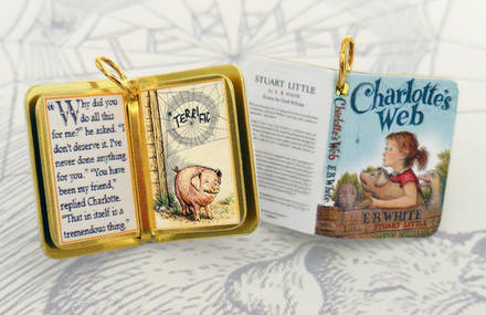 Miniature Classic Books Charms