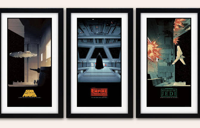 Comics-Like Illustrated Star Wars Posters