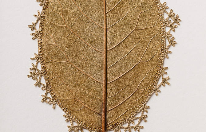 Meticulous Crocheted Magnolia Leaves