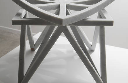 Geometric Double Square Furniture Collection in Marble