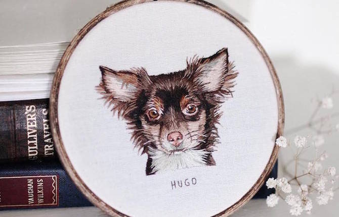 Realistic Animals Portraits Embroideries