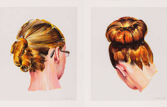 Fluid and Precise Hairstyles Oil Portraits