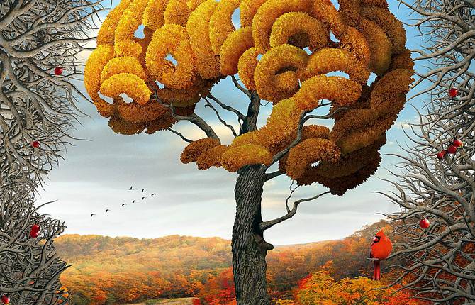 Surreal Human Heads That Illustrate The Chaos of Mind