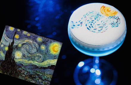 Impressive Cocktails Inspired by Dali, Mondrian & Van Gogh