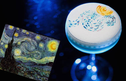 Impressive Cocktails Inspired by Dali, Mondrian & Van Gogh