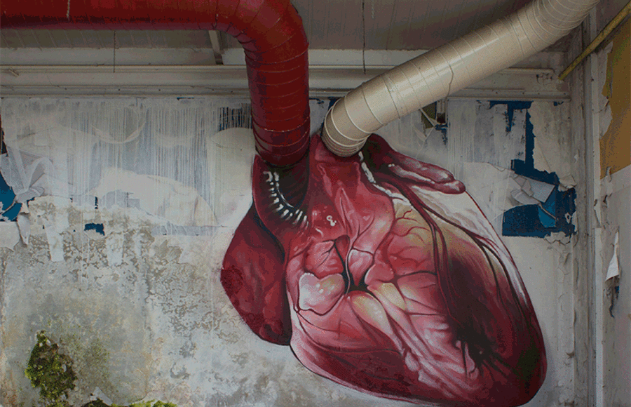 Hearbeat Mural by Lonac