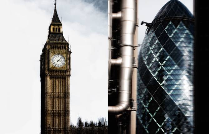 London Buildings Fractal Photography