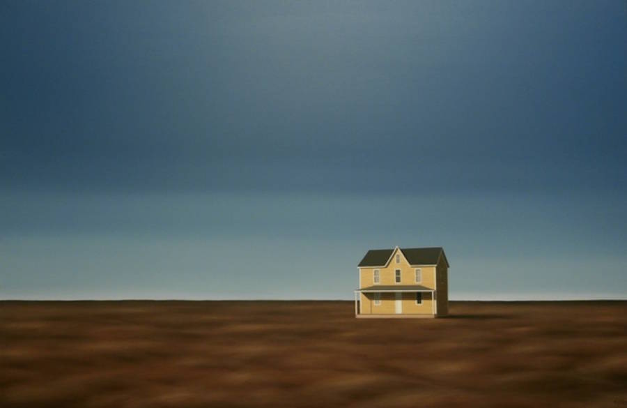 Lonely Houses in Empty Landscapes Oil Paintings – Fubiz Media