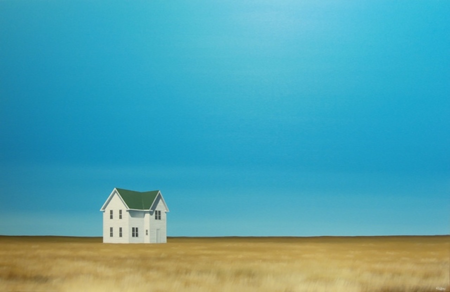 Lonely Houses in Empty Landscapes Oil Paintings – Fubiz Media