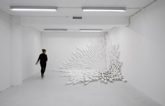 Abstract & Monumental Paper Sculptures by Marit Roland