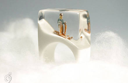 Miniature Scenes inside Jewelry