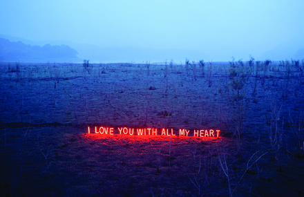 Neon Love Words Photographs