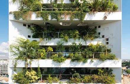 Pixelated Floral Building in Cyprus by Jean Nouvel