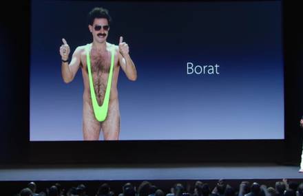 Sacha Baron Cohen – Apple Keynote Parody