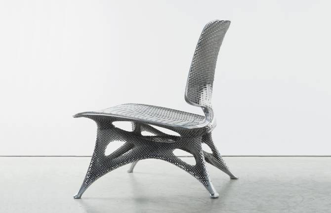 Aluminimum 3D-Printed Chair