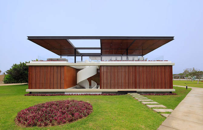 Architect House with Spiral Stairs in Peru