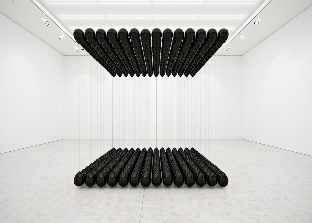 Black Balloons Art Installation1