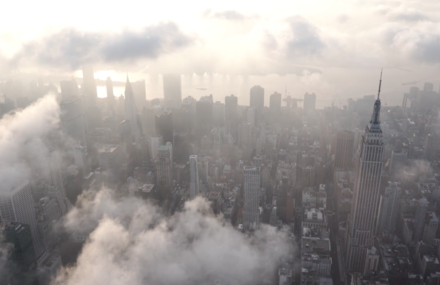 Visiting NYC Skyscrapers in the Fog