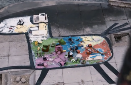 Street Art in an Empty Hotel in Croatia