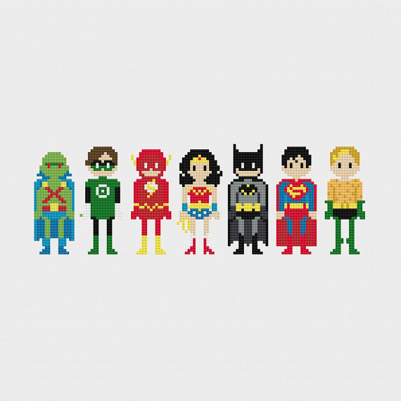 Cult Pop Characters Pixelated Embroidery-12