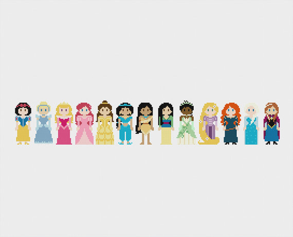 Cult Pop Characters Pixelated Embroidery-16