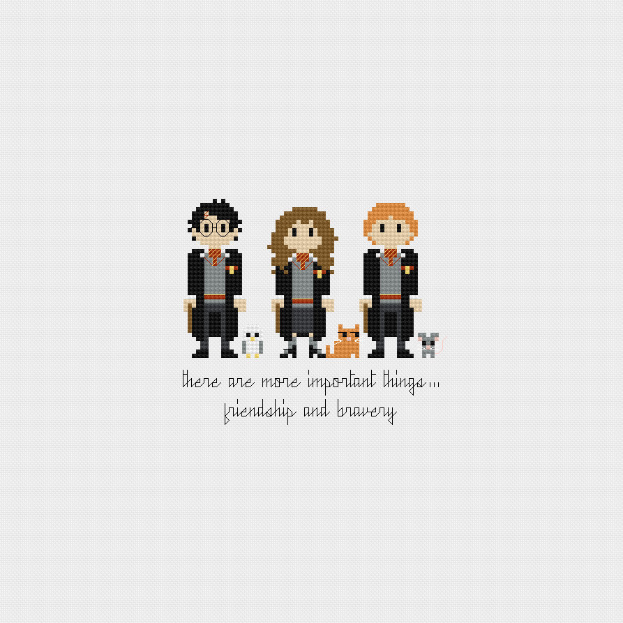 Cult Pop Characters Pixelated Embroidery-2