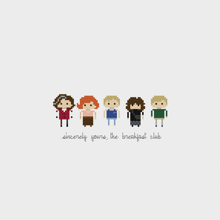 Cult Pop Characters Pixelated Embroidery-7