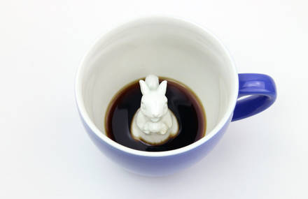 Funny Cups Revealing Hidden Creatures