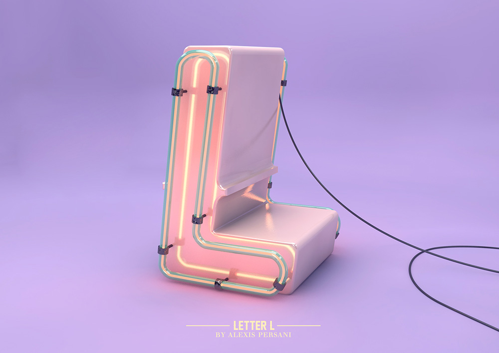 Futuristic Design Alphabet by Alexis Persani12