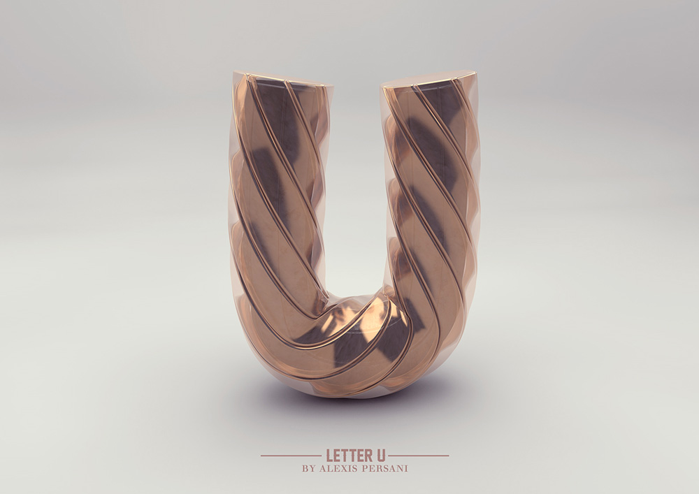 Futuristic Design Alphabet by Alexis Persani21