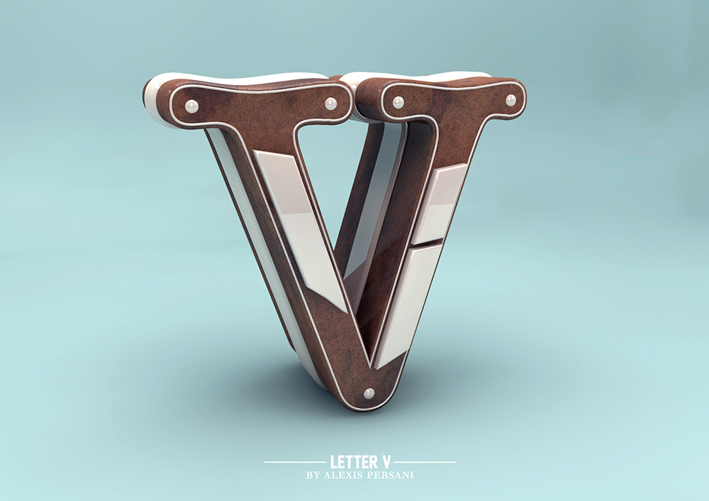 Futuristic Design Alphabet by Alexis Persani22