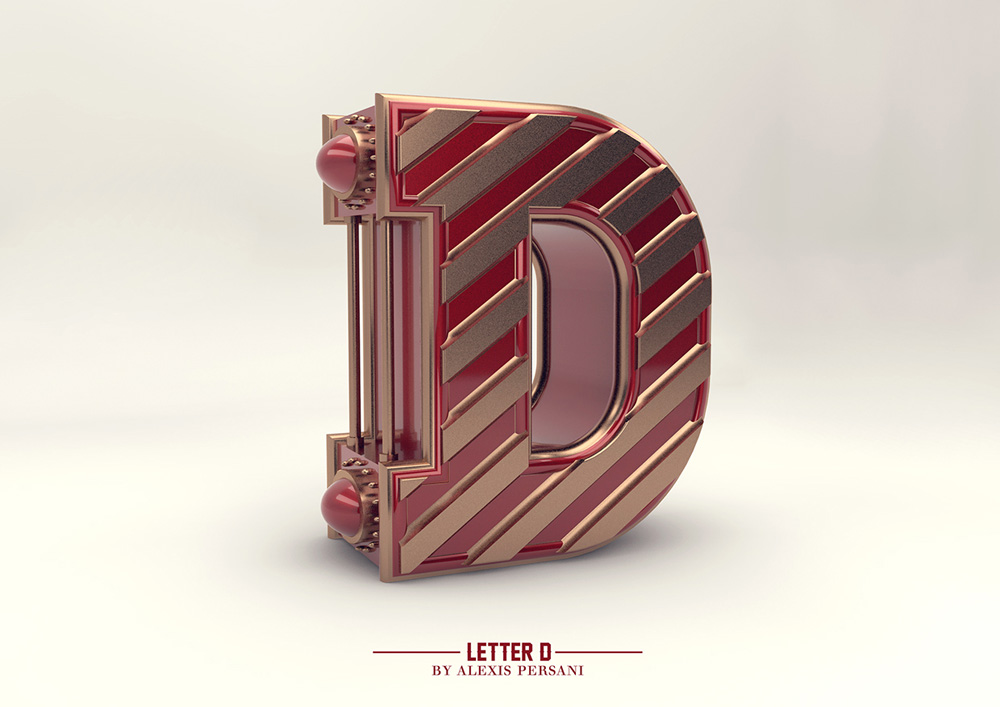 Futuristic Design Alphabet by Alexis Persani4