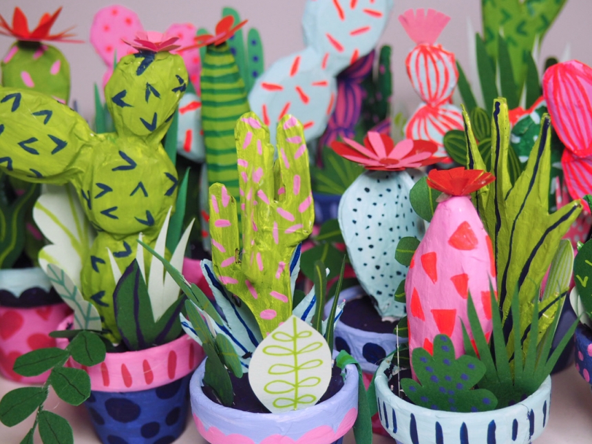 Handmade Paper Cacti by Kim Sielbeck-1