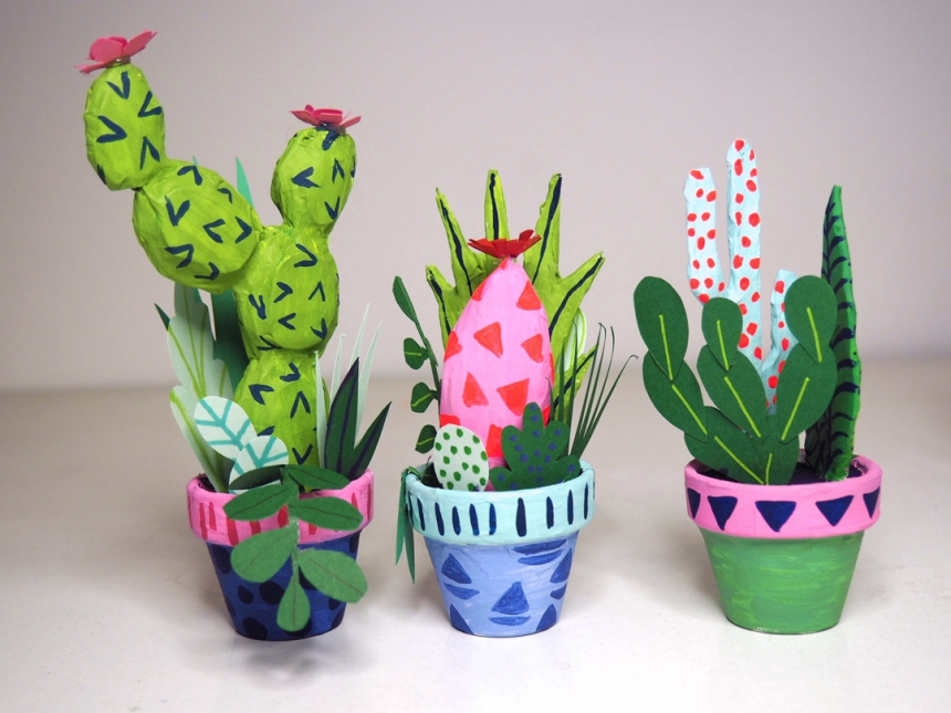 Handmade Paper Cacti by Kim Sielbeck-2
