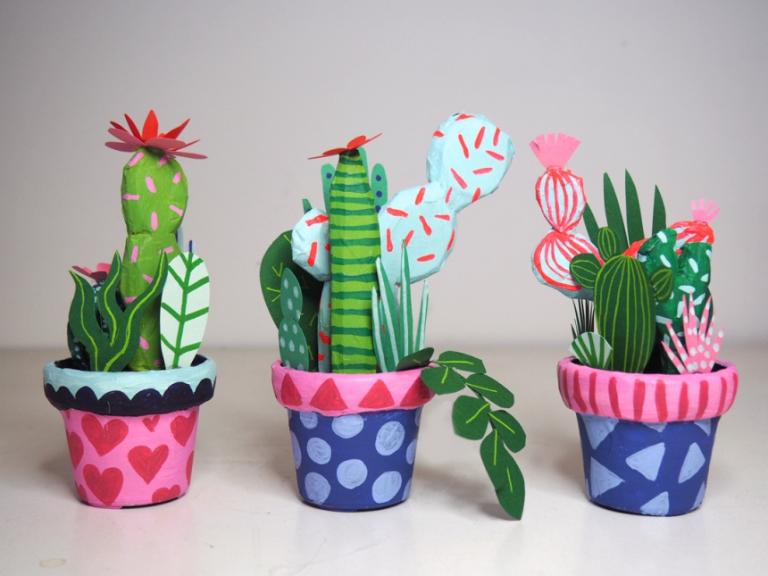 Handmade Paper Cacti by Kim Sielbeck-3