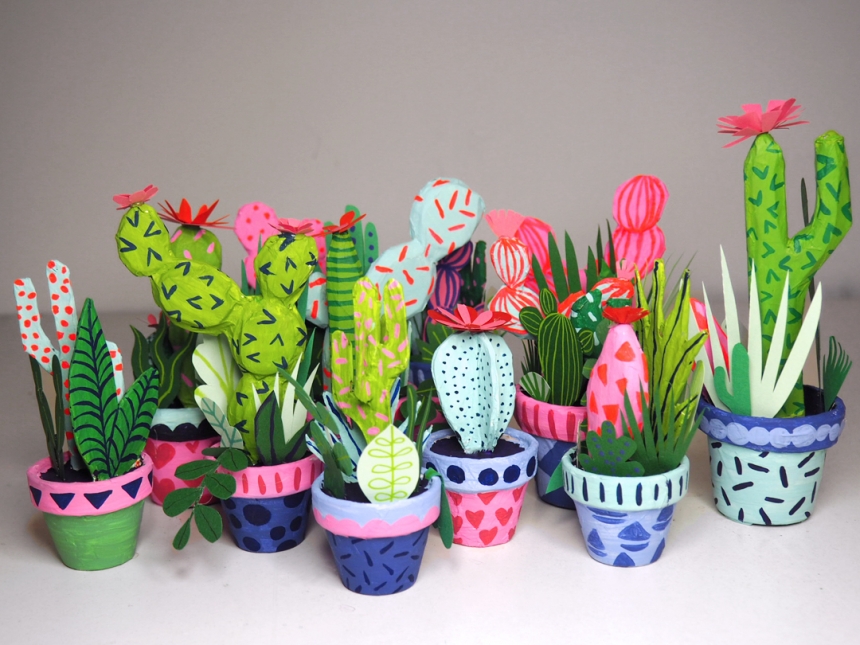 Handmade Paper Cacti by Kim Sielbeck-4