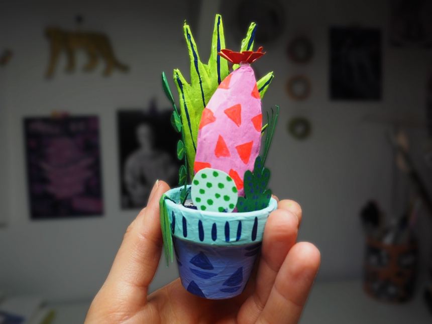 Handmade Paper Cacti by Kim Sielbeck-5