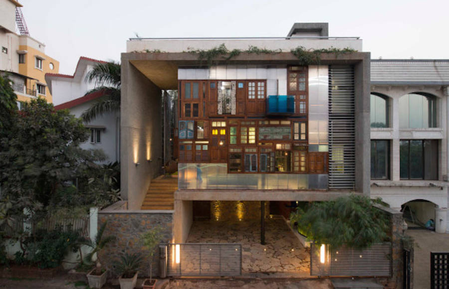 High-Standard House Built with Recycled Materials in Mumbai