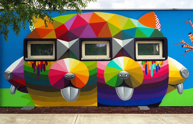 Impressive Murals on a Kindergarten in Italy