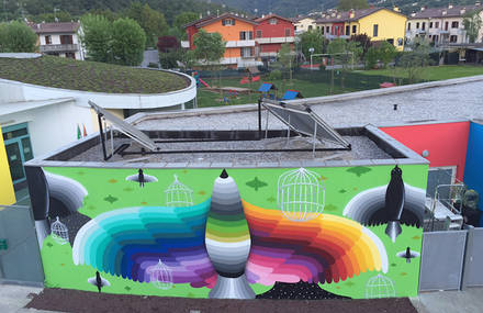 Impressive Murals on a Kindergarten in Italy