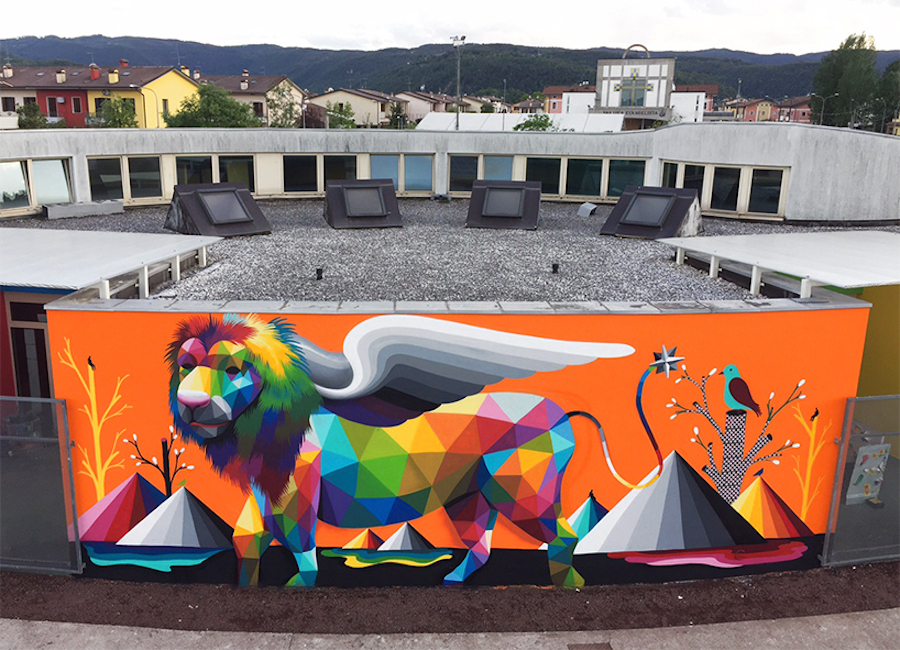 Impressive Murals on a Kindergarten in Italy3