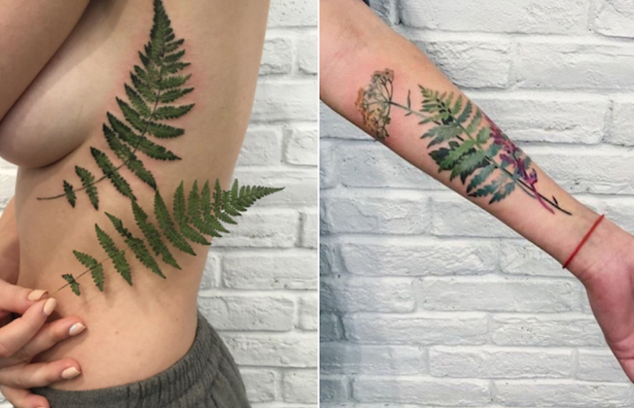 Large 'Fern Leaf' Temporary Tattoo (TO00043894) : Amazon.co.uk: Beauty