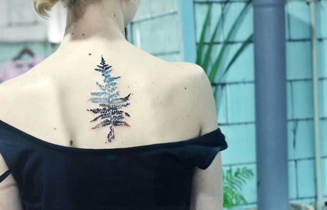 Inventive Leaf Tattoos by Rit Kit